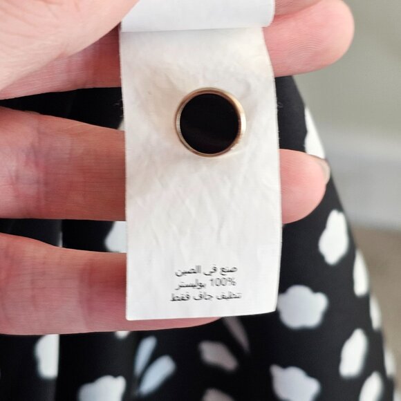 Kate Spade Cloud Dot White and Black Polka Dot Blouse Sz S - Picture 8 of 8